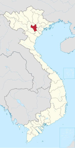 Location of Hanoi