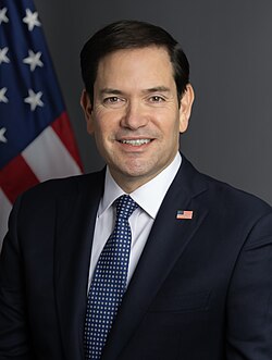 Secretary of State Marco Rubio in his official portrait, taken in 2025.