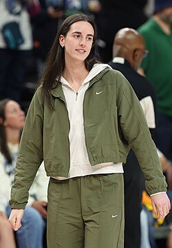 Clark with the Indiana Fever