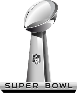 The 2010-2015 Super Bowl Trophy, A silver football.