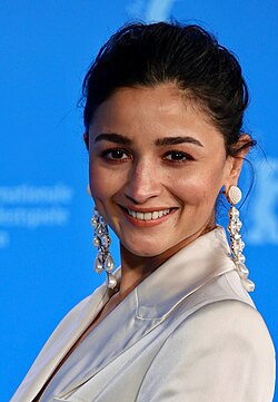 Alia Bhatt is seen smiling at the camera
