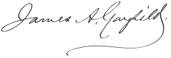 Cursive signature in ink