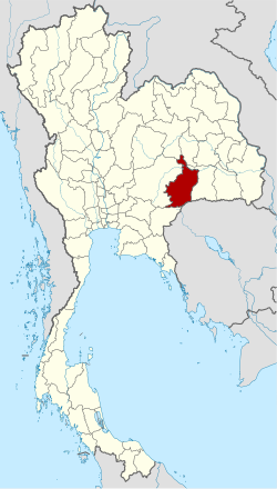 Map of Thailand highlighting Buriram province